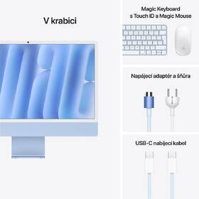 Počítač All In One Apple 24" CTO Sklo s nanotexturou M4 10× CPU 10× GPU, 24 GB, 2 TB - modrý CZ 

 obrázek produktu 8 z 8