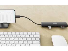 USB Hub Swissten 7-in-1 USB-C PD 100W černý

 obrázek produktu 4 z 5
