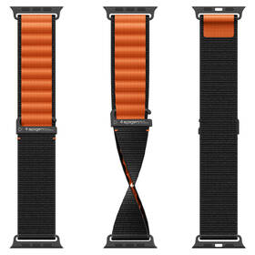 Řemínek Spigen Fabric na Apple Watch 49/46/45/44mm černý/oranžový

 obrázek produktu 9 z 15