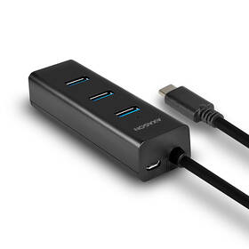 USB Hub Axagon USB-C / 4x USB 3.0, Micro USB černý

 obrázek produktu 1 z 8