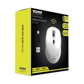 Myš PORT CONNECT Silent USB-A/USB-C bílá

 obrázek produktu 4 z 4