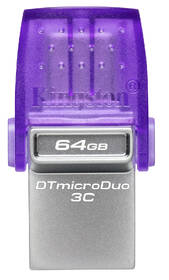 USB Flash Kingston DataTraveler microDuo 3C 64GB fialový

 obrázek produktu 1 z 5