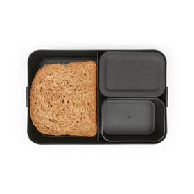 Jídelní box Brabantia Bento Make & Take, dark grey černý

 obrázek produktu 14 z 22