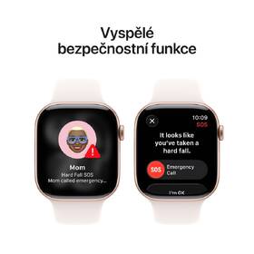 Chytré hodinky Apple GPS + Cellular 46mm růžově zlatý hliník - světle ruměný sportovní řemínek - M/L 

 obrázek produktu 5 z 7