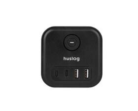 Rozbočovací zásuvka Huslog 15W 3xzásuvka, 2xUSB-C, 2xUSB, 1x vypínač černý

 obrázek produktu 2 z 4