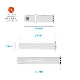 Řemínek FIXED Silicone Sporty Strap na Apple Watch Ultra 49mm bílý

 obrázek produktu 4 z 5