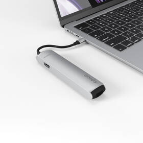 USB Hub Epico 6in1 Slim 8K USB-C/1× USB-C, HDMI, 3× USB 3.0 stříbrný

 obrázek produktu 4 z 5
