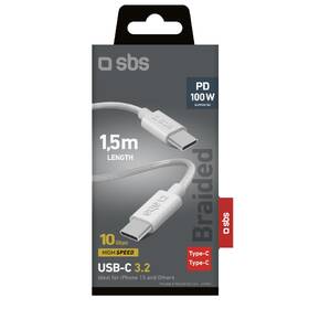 Kabel SBS USB-C/USB-C, PD, 100 W, 1,5 m šedý

 obrázek produktu 8 z 8