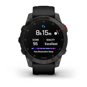 Chytré hodinky Garmin epix (Gen 2) Sapphire - Titan Black/Black Silicone Band 

 obrázek produktu 4 z 12