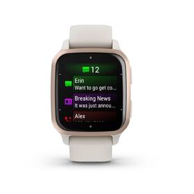 Chytré hodinky Garmin Venu Sq 2 Music - Peach Gold/ Ivory Silicone Band 

 obrázek produktu 2 z 8