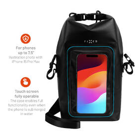 Pouzdro na mobil sportovní FIXED Float Bag s kapsou pro mobilní telefon 3L černé

 obrázek produktu 5 z 8