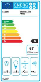 Odsavač par Faber 741 PB W A50 bílá barva
