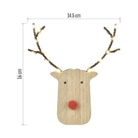 LED dekorace EMOS dřevěný sob, 16 cm, 8LED, vnitřní, teplá bílá, časovač 

 obrázek produktu 4 z 7