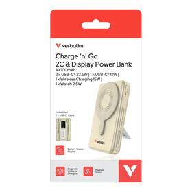 Powerbanka Verbatim magnetická, bezdrátová Charge 'n' Go C+C, displej, 10000 mAh zlatá

 obrázek produktu 7 z 7