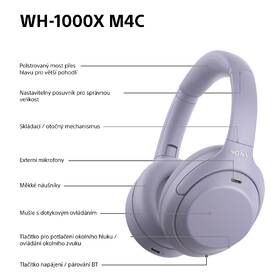 Sluchátka Sony WH-1000XM4C fialová

 obrázek produktu 16 z 16
