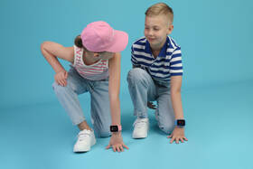 Chytré hodinky Garett Kids Twin 2 4G modrá barva
