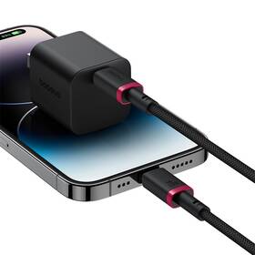 Kabel Baseus Dura USB-C/Lightning, 20W, 1m černý/červený

 obrázek produktu 4 z 16