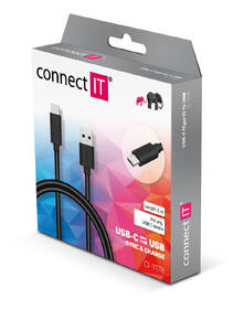 Kabel Connect IT USB/USB-C, 2 m černý

 obrázek produktu 2 z 2