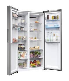 Americká lednice Haier HSR5918DWMP nerez
