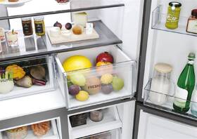 Americká lednice Haier HCR7818DWPT nerez
