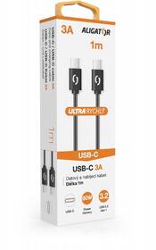 Kabel Aligator Power 60W, USB-C/USB-C, 3A, 1m černý

 obrázek produktu 2 z 3