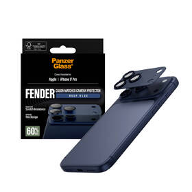 Hliníková ochrana fotoaparátu PanzerGlass FENDER na Apple iPhone 17 Pro modré

 obrázek produktu 3 z 5
