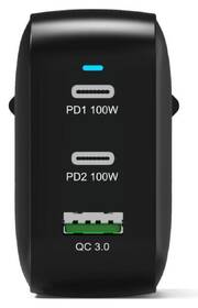 Nabíječka do sítě PORT CONNECT GaN2 100W, 2x USB-C PD a USB-A QC černý

 obrázek produktu 3 z 8