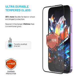 Tvrzené sklo FIXED Armor s Anti-dust aplikátorem na Apple iPhone 12 Pro Max/13 Pro Max/14 Plus černá barva
