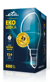 Žárovka LED ETA EKO LEDka mini globe 7W, E14, neutrální bílá 

 obrázek produktu 3 z 3