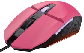 Herní set Trust GXT 790 3v1, headset + myš + podložka pod myš růžová barva
