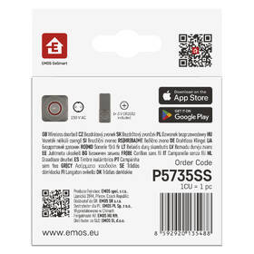 Zvonek bezdrátový EMOS GoSmart P5735SS stříbrný

 obrázek produktu 19 z 19