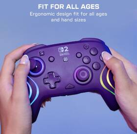 Gamepad Turtle Beach Afterglow Wave Wireless RGB, NS2 fialový

 obrázek produktu 14 z 14