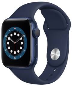 Chytré hodinky Apple GPS 40mm pouzdro z modrého hliníku - námořnicky tmavomodrý sportovní náramek 

 obrázek produktu 1 z 2