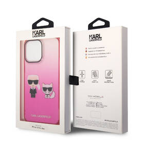 Kryt na mobil Karl Lagerfeld Gradient Karl and Choupette na Apple iPhone 14 Pro Max růžový

 obrázek produktu 4 z 4