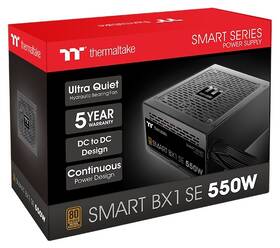 Zdroj Thermaltake Smart BX1 SE 550W, 80+ Bronze černý

 obrázek produktu 5 z 5