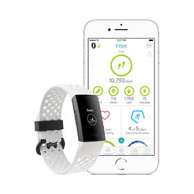 Fitness náramek Fitbit Charge 3 speciální edice (NFC) - Graphite, White Silicone 

 obrázek produktu 3 z 9