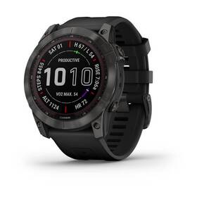 Chytré hodinky Garmin fenix 7X Sapphire Solar - Titan Carbon Gray/Black Silicone Band 

 obrázek produktu 6 z 10