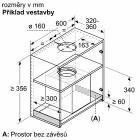 Odsavač par Siemens LJ67BAM60 černá barva
