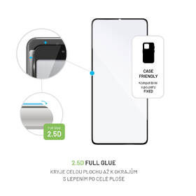 Tvrzené sklo FIXED Full-Cover na Vivo X80 Lite černá barva
