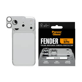 Tvrzené sklo PanzerGlass FENDER na Apple iPhone 18 Pro, ochranný hliníkový prvek fotoaparátu stříbrné

 obrázek produktu 3 z 6