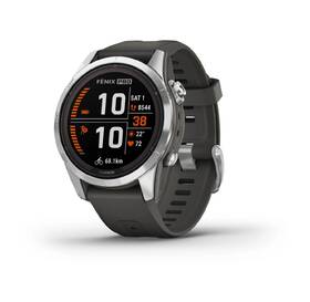 Chytré hodinky Garmin fenix 7S Pro Glass Solar - Silver / Black Silicone Band 

 obrázek produktu 1 z 9