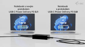 Napájecí adaptér i-tec Universal Charger USB-C PD 3.1 140W černý

 obrázek produktu 4 z 6