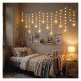 LED řetěz EMOS vánoční závěs – hvězdy, 170x85 cm, 3x AA, venkovní i vnitřní, teplá bílá, časovač průhledný

 obrázek produktu 3 z 4