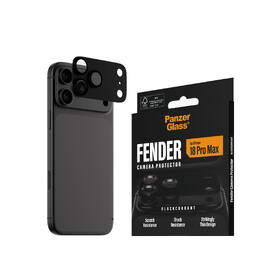 Tvrzené sklo PanzerGlass FENDER na Apple iPhone 18 Pro Max, ochranný hliníkový prvek fotoaparátu černé

 obrázek produktu 2 z 6