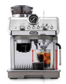 Pákový kávovar De'Longhi EC9255.M stříbrná barva
