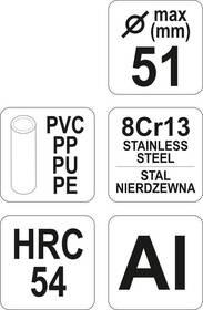 Řezačka YATO YT-2228 51mm PVC 

 obrázek produktu 3 z 3