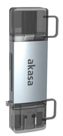 Čtečka paměťových karet AKASA AK-CR-12, 2in1, USB/USB-C 3.2 stříbrná

 obrázek produktu 5 z 7