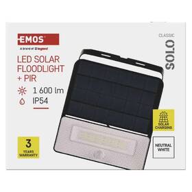 Reflektor EMOS SOLO, 1600lm, PIR, solární, neutrální bílá černý

 obrázek produktu 5 z 5