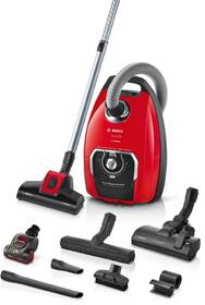 Podlahový vysavač Bosch BGB8PET3A červená barva
