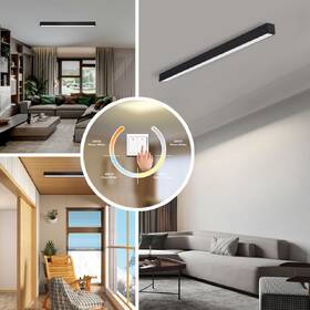Stropní svítidlo IMMAX NEO LITE LUNGO SMART, 120cm, 38W, 2882lm, s podporou BEACON, Wi-Fi, TUYA černé

 obrázek produktu 7 z 8
